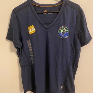 Carhartt Force Navy V-neck Tee - Women's XL
